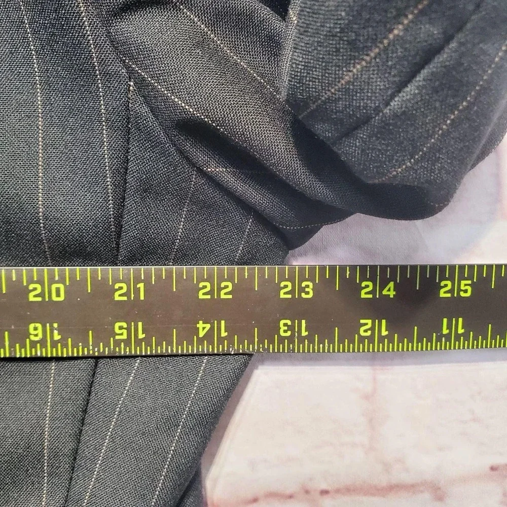 VTG‎ Lauren Ralph Lauren Pinstripe Blazer Jacket 42T Wool Alpaca Made in Canada